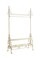 Tripar International 71.5" Cream White Garment and Coat Rack with Two Shelves